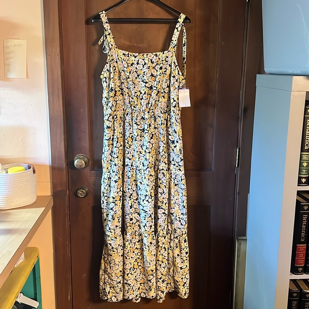 XXL SOCIAL STANDARD BY SANCTUARY FLORAL TIERED DRESS 2X NWT